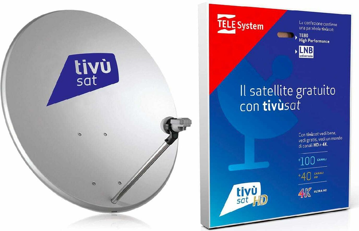 Parabola Satellitare 80 Cm 4K SKY TIVU SAT FULL HD Supporto Disco In Ferro SUPER - Foto 11