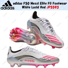 Calzado Adidas F50 Messi Elite FG blanco rojo lúcido talla JP5593 para hombre