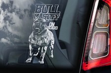 BULLMASTIFF Car Sticker, Dog Owner Window Warning Sign Decal -CHOOSE YOUR DESIGN