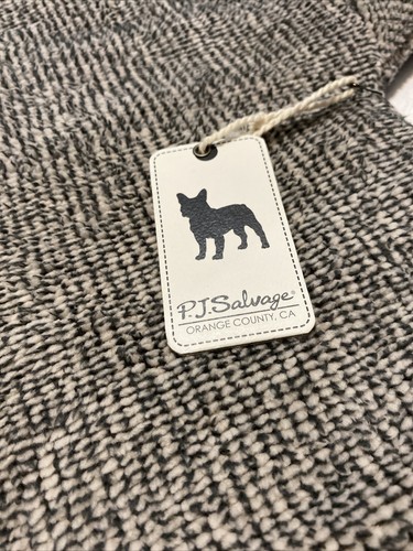 PJ Salvage Cozy Soft Two Tone Plush Sherpa Cardigan Size Large Charcoal Gray NEW - Picture 10 of 11