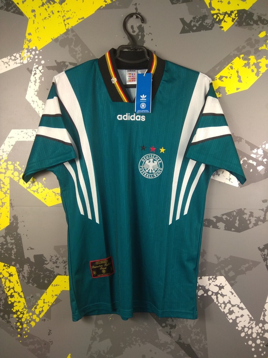 希少‼️ドイツ代表 1996 アウェイ　adidas 正規　復刻 EURO アディダス ドイツ代表 1996 アウェイジャージー - グリーン