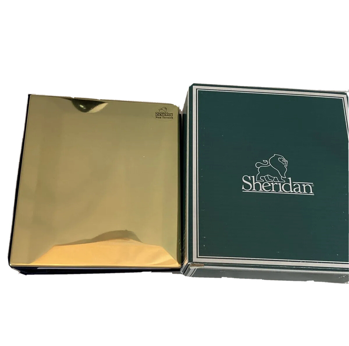 Sheridan Photo Album Brass Plated Matte Finish 4x6 Photos Engravable￼ New In Box-image