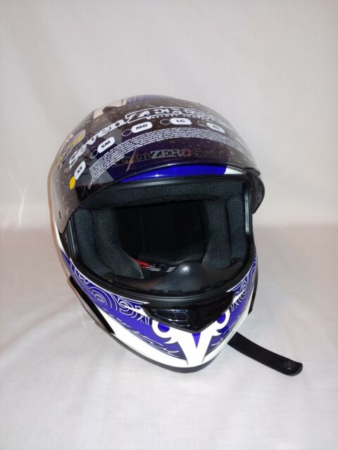 Seven Zero Seven Centurion Motorcycle Helmet Blue Sz XS DOT Approved | eBay