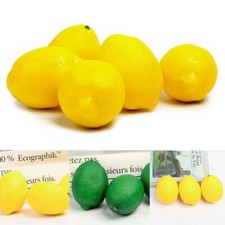 Fake Artificial Lemons Lemon Decor Kitchen Faux Fake Fruit Lemons Decoration US