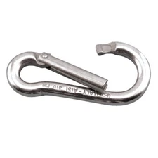 316 STAINLESS STEEL SPECIAL GATE SPRING CLIP CARABINER 5/16" (S0142-0080)
