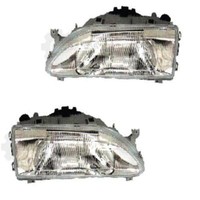 Halogen Scheinwerfer Set FüR Renault R19 6.92-96 H4 Ohne Motor Mjf