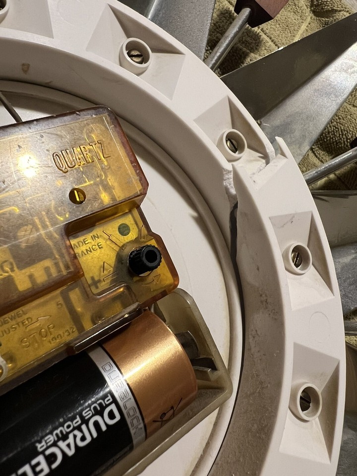 VINTAGE RETRO MID CENTURY 60S METAMEC STARBURST WALL CLOCK CHROME