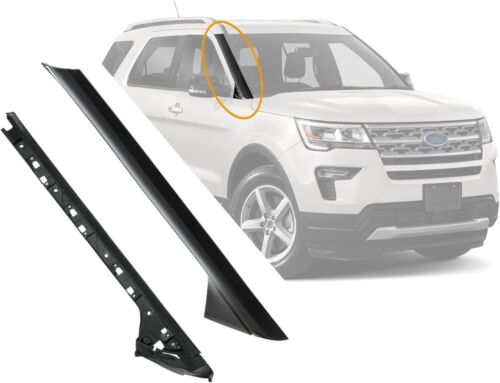 Windshield Trim Molding A-Pillar Set Passenger 2011-2019 Ford Explorer Front Out - Picture 8 of 15