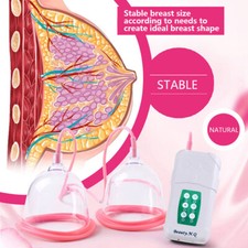 Electric Vacuum Pump Suction Breast Enlargement C/D Cup Breast Lifting Massager