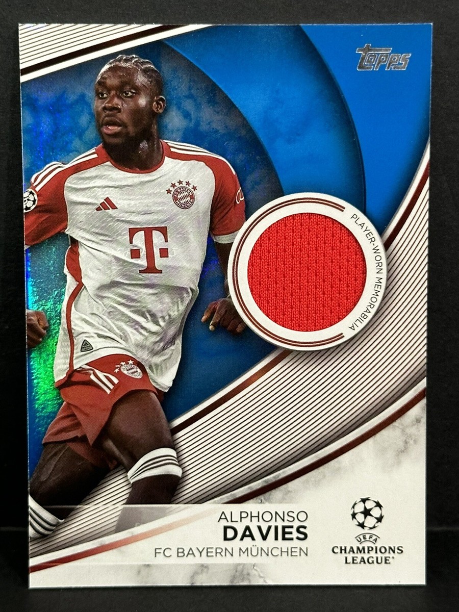 その他 Topps Merlin ball Alphonso Davies Auto 2023-24 Topps UEFA CC Alphonso Davies Bayern Munich Gold