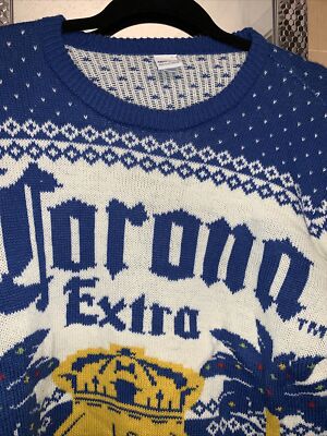 Corona Extra La Cerveza Mas Fina Wraparound Design Sweater