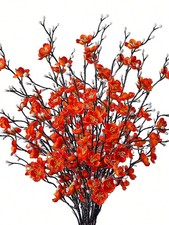 4pcs Artificial Flowers Plum Blossom 21.7'' Fake Winter Sweet Long Stem NEW