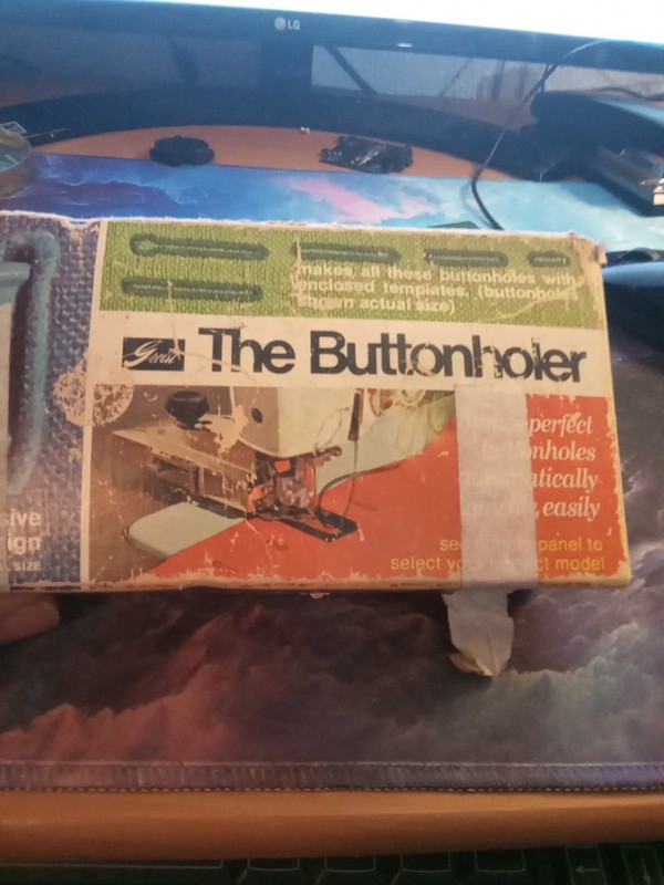 Greist Buttonholer Model #9 Necchi Low center Machine Keyhole button Templates 