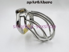 NEW Stealth Lock Chastity Cage Stainless Steel Male Chastity Device Lock Rings
