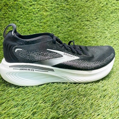 Brooks Adrenaline GTS 25 Mens Size 9 Black White Athletic Running Shoes Sneakers