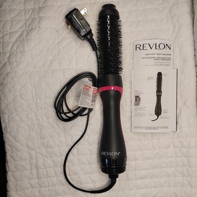 Revlon Brush Dryer 1.5 in Ceramic-Coated Barrel, 3 Heat, Swivel Cord Black/Pink