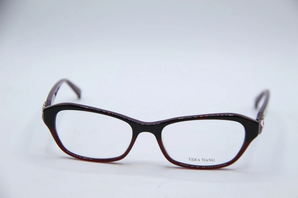 NUEVAS GAFAS VERA WANG V338 RS HAVANA ROSA PÚRPURA MONTURAS AUTÉNTICAS 51-17 Foto 2 de 4