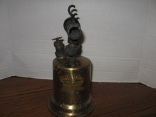 Antique Otto Bernz Co Newark Blow Torch Brass Tank Early 1900s