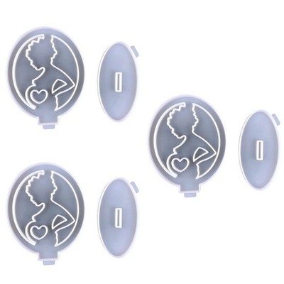 3 Sets Silikonschwangerschaft Mom DIY Form Epoxidform Schmutz