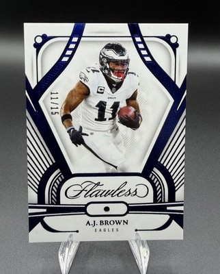 2024 Panini Flawless - A.J. Brown #55 Sapphire /15 Jersey match 