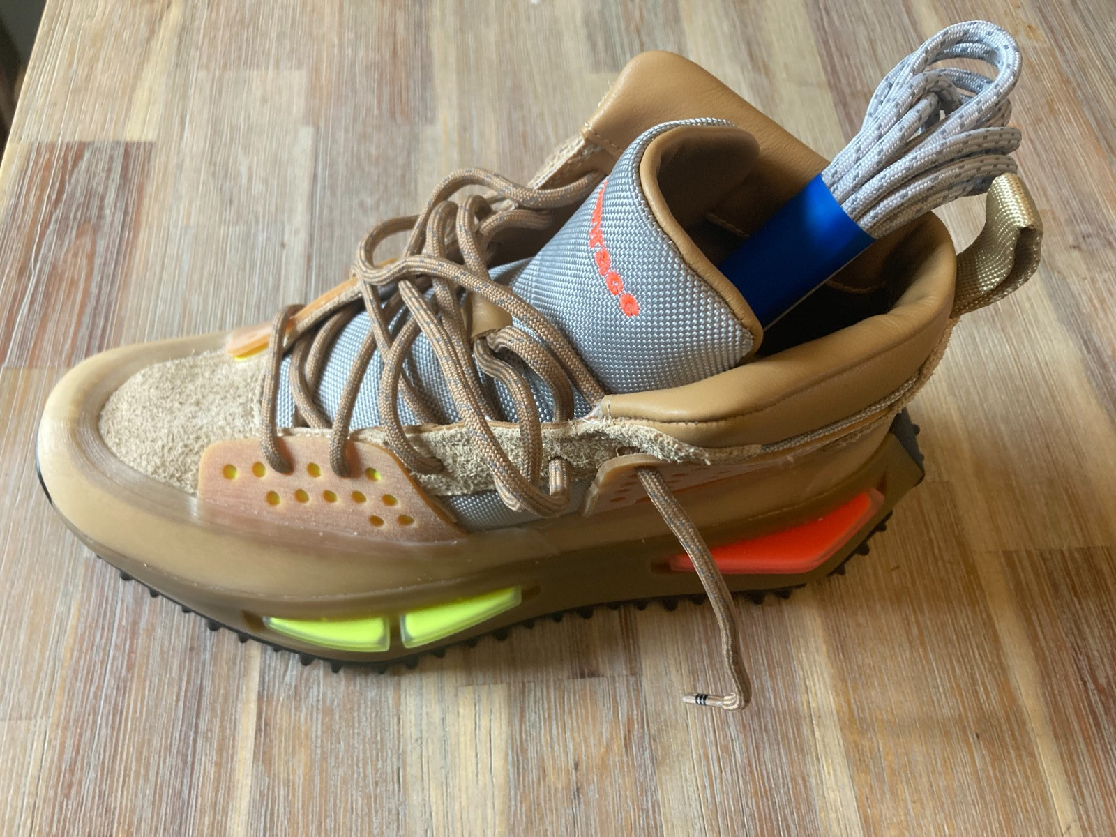 Adidas HU NMD S1 Ryat Tan x Pharrell Hu Tan Volt Orange GV6638 Size 7 RRP £220 image 2