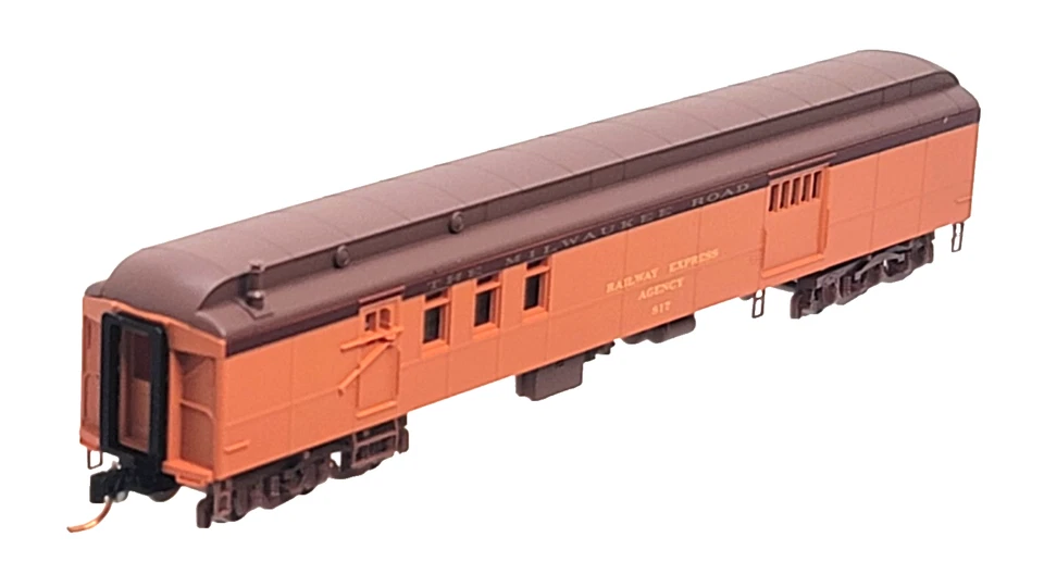 Z MTL 148 00 120 70’ LT WT Smoothside Milwaukee Rd  Baggage Car #817 MTL cplrs - Image 2 of 4