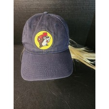 Buc-ee's Navy Blue Logo Dad Hat Adjustable Baseball Cap Beaver Mascot Texas