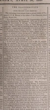 National Intelligencer April 30, 1839. Morse's Letter on Daguerre's Photography