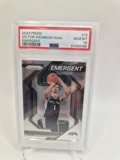 Victor Wembanyama Prizm 2023-24 Emergent RC GEM MT PSA10 