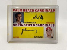 2013 Topps Heritage Cardinals Stephen Piscotty & James Ramsey Dual Auto Card JC