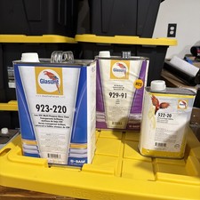 New Glasurit Based Clear Coat Fast Reducer Rapid Additive. 3 Units One Price 