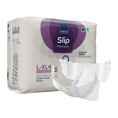 Abena North America Abena Slip Premium Flexi Fit Incontinence Briefs, L-XL4 (72/