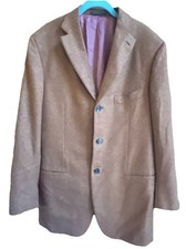 Vtg Gianluca Isaia Napoli Blazer Men EU 52 US 42 Rust 90 Cashmere 10 Goat Hair