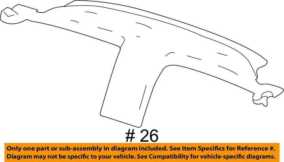 2004-2006 CHEVROLET SSR PANEL ASM REAR COMPARTMENT FRONT TRIM 15103065 - NEW OEM - Image 4 of 4