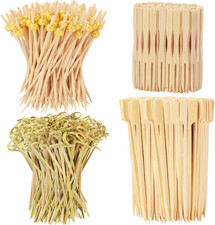 500PCS Cocktail Picks Kit, 4 Styles Fancy Toothpicks for Appetizers, 3 Sizes Lon