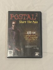 VERY VERY RARE Postal 2 Share The Pain Expansion Only  Grey Cover Pc Game RARE!!