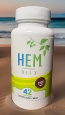 Hem Hero  Extra Strength Natural Herbal Formula for Hemorrhoid Support 42 Caps