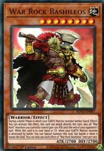 War Rock Bashileos BLVO-EN097 Ultra Rare 1st Edition