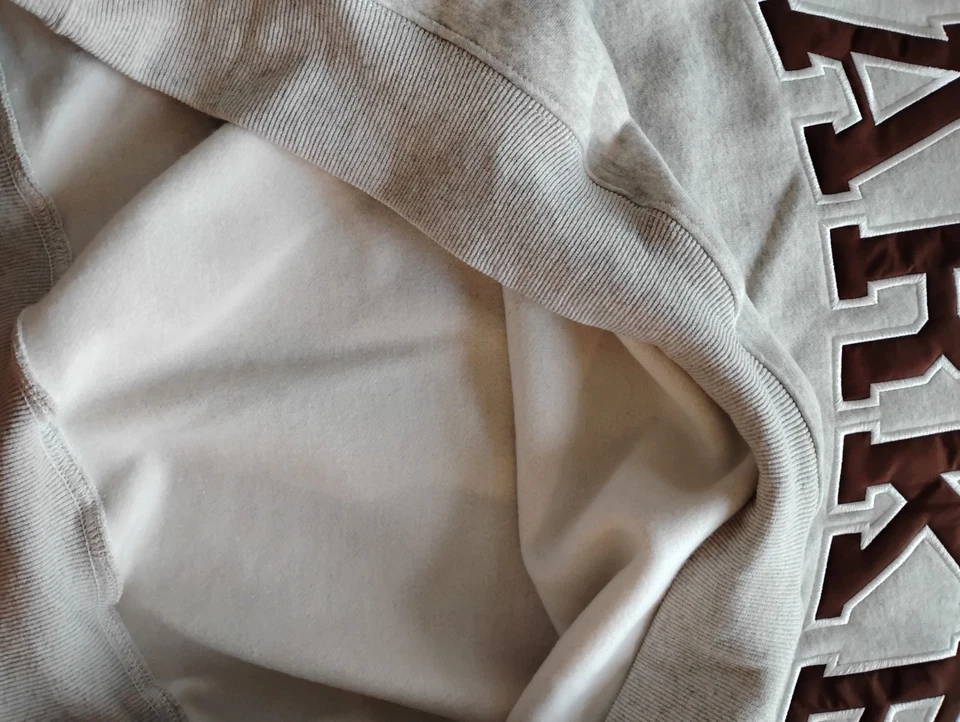 Parke Women's Varsity Mockneck Sweatshirt Gray, Oversized Size L/Xl - Image 4 of 4