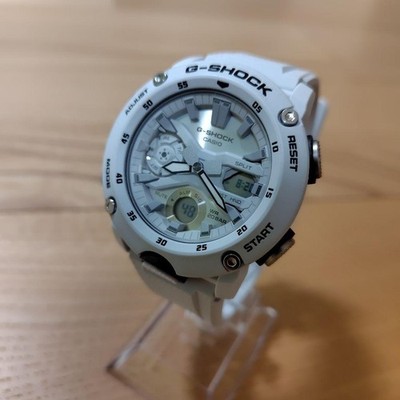 G SHOCK GA 2000 White Watch Solar Quartz Rubber Band Water