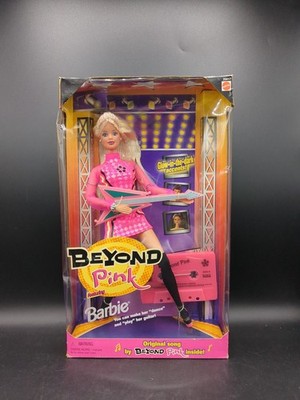 Mattel Barbie Beyond Pink Rockstar Barbie with Glow in the Dark Accents 1998