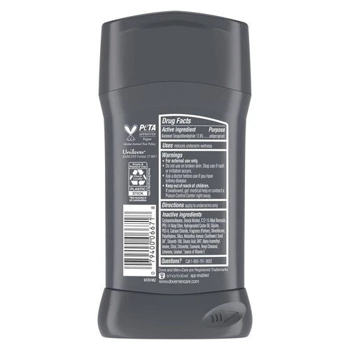 6er Pack Dove Men + Care Clean Comfort Antitranspirant Deodorant Stick - 2,7oz - Bild 4 von 7