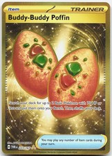 Buddy-Buddy Poffin 223/167 Hyper Rare Twilight Masquerade Pokemon Holo Near Mint on eBay