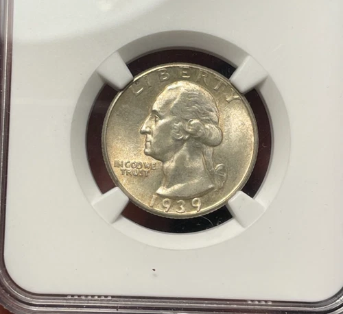 Washington Quarter: 1939 D    MS 65.  Better date!!!      (see video!)