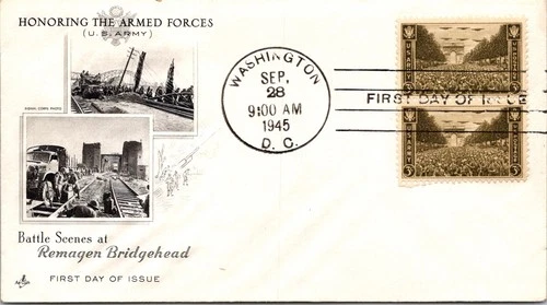S08-0592, U.S. ARMY IN PARIS, FRANCE, ARTCRAFT FDC