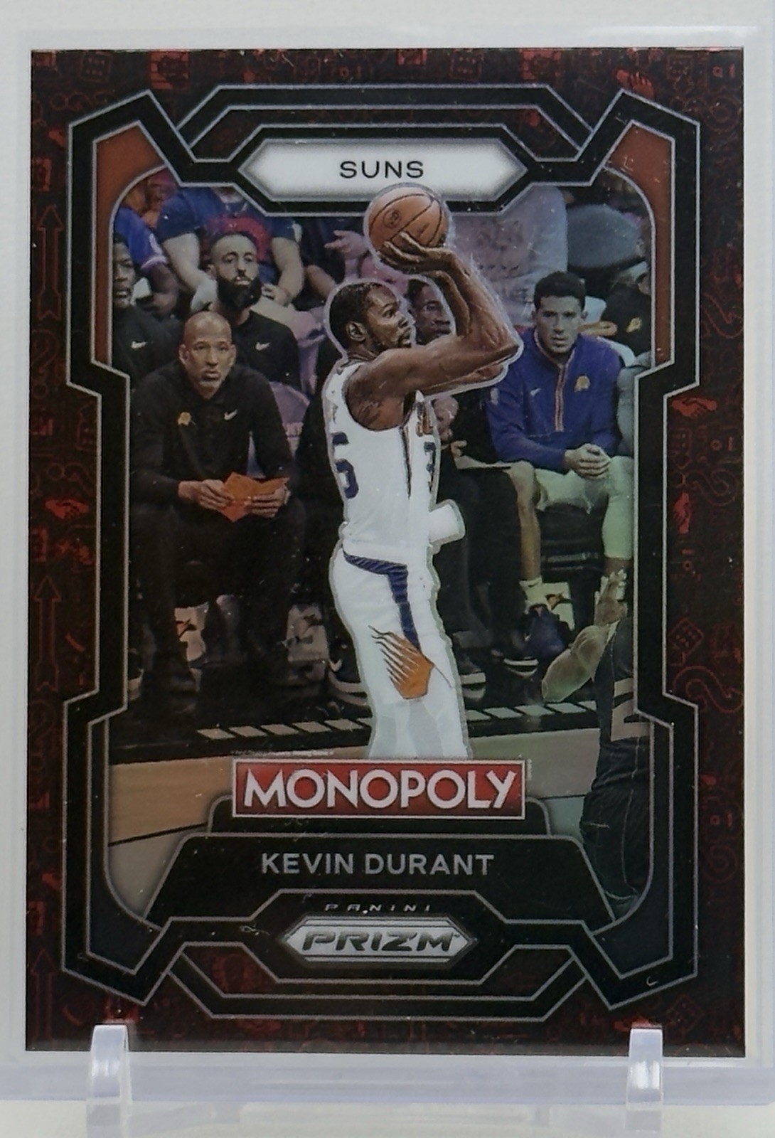 Kevin Durant 2023-24 Prizm #70 Monopoly Red Pattern Prizm Phoenix Suns NBA