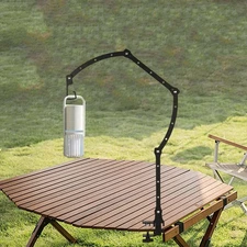 Lamp Stand Lantern Pole Hanger Desktop Foldable Planter Holder Hook Stand