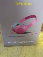 Heyday Wired On-Ear Headphones Soft Pink  Teal 2025 New