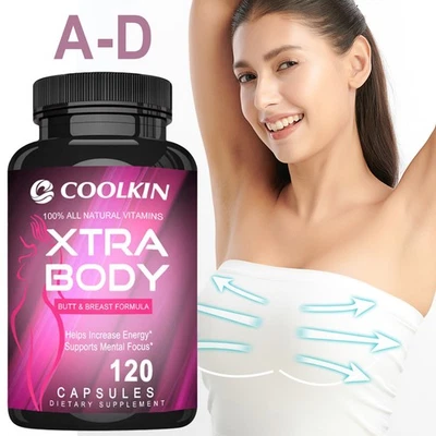 COOLKIN Xtra Body - Pueraria Mirifica - Brustvergrößerung, Weibliches Hormon Östrogen