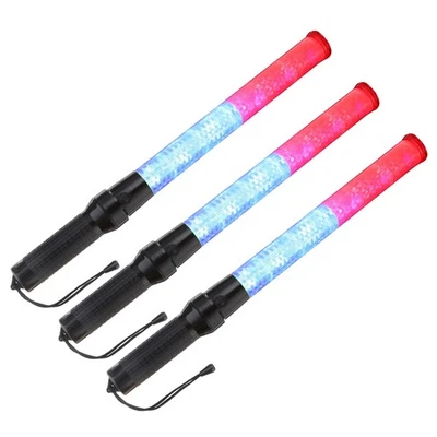Bâton LED 21 pouces 3 pièces pour signalisation rouge/bleu 2 modes - Photo 1/4